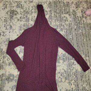 Maxi Purple Hoodie Cardigan || Medium || EUC